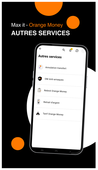 6 - Orange Money sur Max it - Autres services